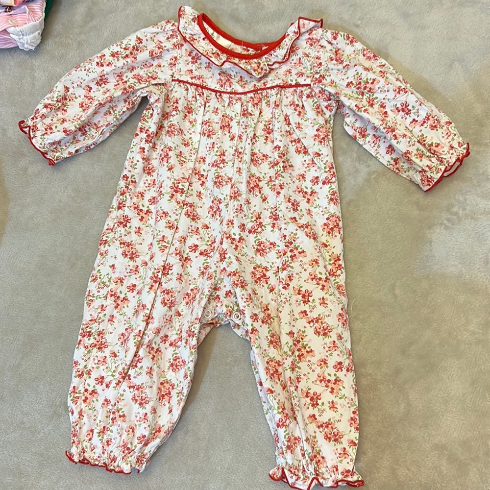 Baby Blessings Smocked Romper ~ 12mo